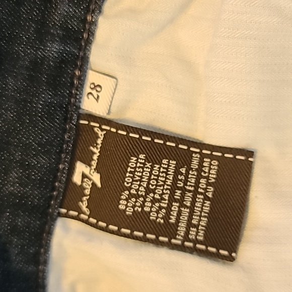 7 for All Mankind Dark Wash Jeans - Picture 3 of 6